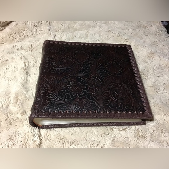 Tooled Leather Photo Album - Picture 1 of 3